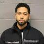 Jussie Smollet in a booking photo released by the Chicago Police Department.  