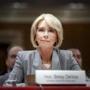 FILE -- Education Secretary Betsy DeVos testifies before senators on Capitol Hill in Washington, June 5, 2018. After two years of aggressively overhauling education policy, DeVos must now answer to lawmakers she?s clashed with or ignored. (Tom Brenner/The New York Times)