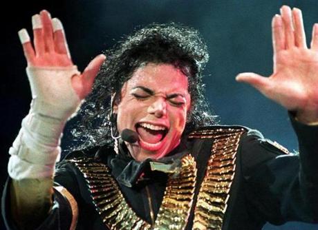 Michael Jackson performs during his 