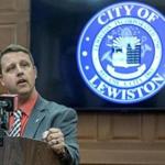 Shane Bouchard announced his resignation as mayor of Lewiston, Maine, during a press conference at Lewiston City Hall Friday. 