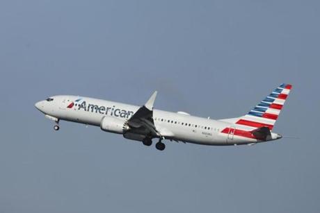 An American Airlines Boeing 737 Max 8, on a flight from Miami to New York City, prepared to land at LaGuardia Airport on Monday morning. The new variant of the 737 has come under scrutiny after two crashes. 
