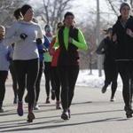 Thousands of runners hit the carriage road paralleling Commonwealth Avenue in Newton on the weekends.