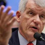 Wells Fargo CEO Timothy Sloan testified before the House Financial Services Committee on Tuesday. 