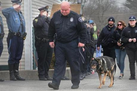 After Bruin was diagnosed with terminal cancer a few weeks ago, Saugus Police Officer Timothy Fawcett decided to give him a peaceful death Thursday.
