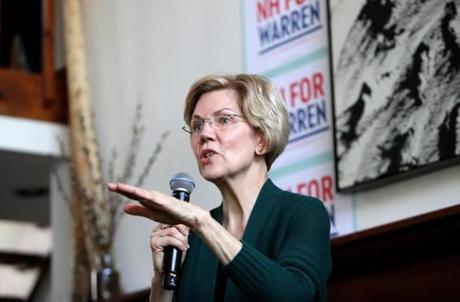 Senator Elizabeth Warren, Democrat of Massachusetts, spoke to supporters Friday in Salem, N.H. Warren is about to begin a swing through the Deep South.
