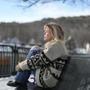 Marycatherin DeFazio takes comfort being close to water. She often sits on the benches at Salmon Falls in Shelburne Falls.