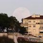 The supermoon in Lisbon in January.