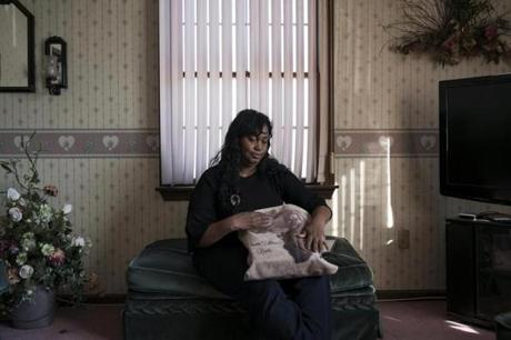 Tamara Lanier, who is suing Harvard University for ownership of daguerreotypes of slaves whom she counts as ancestors, at home in Norwich, Conn., Feb. 28, 2019. The case renews focus on the role that the country?s oldest universities played in slavery, and also comes amid a growing debate over whether the descendants of the enslaved are entitled to reparations. (Karsten Moran/The New York Times)
