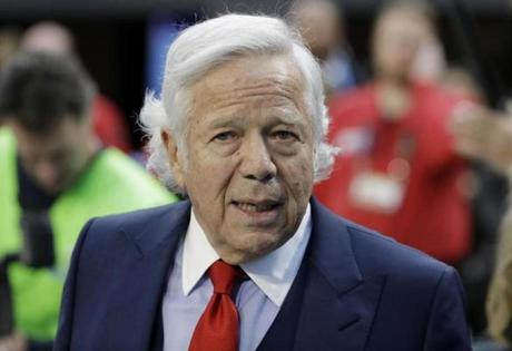 New England Patriots owner Robert Kraft has rejected a plea deal offered by Florida prosecutors that would have required him to admit that he was guilty of soliciting prostitution when he twice visited a day spa in January, a Kraft ally said Wednesday.
