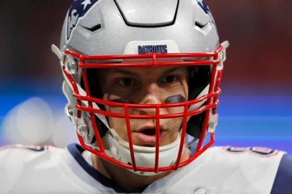 Rob Gronkowski caught 521 passes for 7,861 yards and 79 touchdowns in nine seasons with the Patriots.