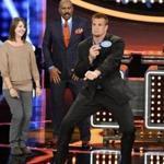 In this photo provided by ABC, Rob Gronkowski, right, dances as ABC's 