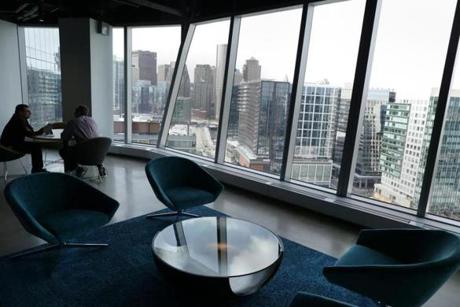 03/07/2019 Boston MA- Some of the views from the PTC company located in the Seaport District. Jonathan Wiggs/Globe StaffReporter:Topic:
