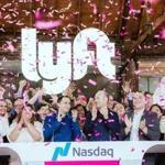Lyft founders and employees celebrated at the firm?s IPO party in Los Angeles on Friday.