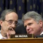 House Foreign Affairs Committee Chairman Rep. Eliot Engel, left, spoke with Ranking member Rep. Michael McCaul. 