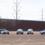 (FILES) In this file photo taken on April 5, 2019 US Customs and Border Patrol cars are seen near the border wall between the United States and Mexico in Calexico, California. - The resignation of Homeland Security Secretary Kirstjen Nielsen, announced by US President Donald Trump on April 7, 2019, underscored the failure of President Trump to halt uncontrolled immigration, one of the key promises of his presidency. More than two years after he took office, tens of thousands of mostly Central Americans flood across the southern US border each month, requesting asylum so that they cannot immediately be sent back home. (Photo by SAUL LOEB / AFP)SAUL LOEB/AFP/Getty Images