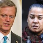 Suffolk County District Attorney Rachael Rollins (right) met with a representative of Governor Charlie Baker?s administration on Thursday.