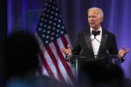 WASHINGTON, DC - APRIL 09: Former U.S. Vice President Joe Biden delivers remarks during the National Minority Quality Forum on April 9, 2019 in Washington, DC. Biden was awarded the lifetime achievement award from the National Minority Quality Forum summit on Health disparities. (Photo by Alex Edelman/Getty Images)
