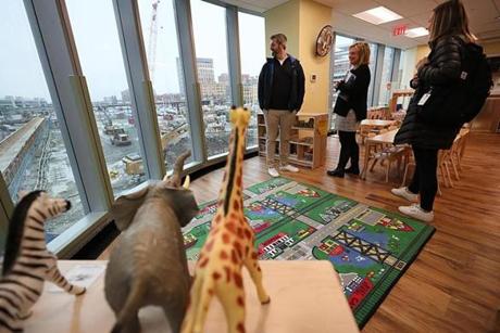A KinderCare is opening soon as the Seaport District takes shape outside its windows. 
