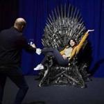 Fans can take photos with the Iron Throne in Boston this week.