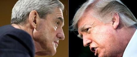 Special Counsel Robert Mueller and President Trump.
