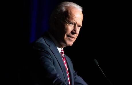 Former vice president Joe Biden spoke during the First State Democratic Dinner in Dover, Delaware on March 16.
