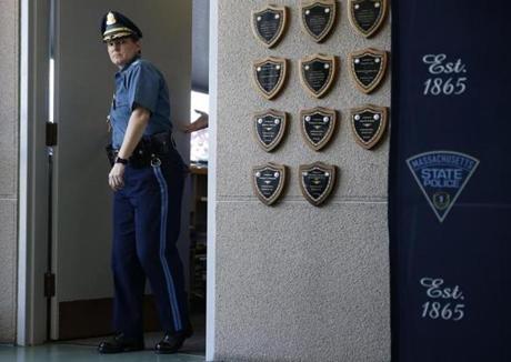 Massachusetts State Police Colonel Kerry Gilpin declined a request to discuss the status of the State Police. 
