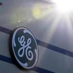 The sun was shining on GE Tuesday as shares jumped on the news that the company reported better-than-expected earnings. 