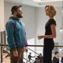 Fred Flarsky (Seth Rogen) and Charlotte Fields (Charlize Theron) in LONG SHOT.